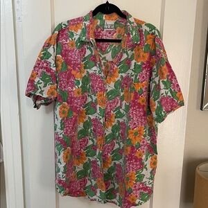 Vibrant Floral Button Down Shirt